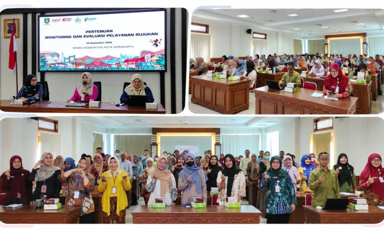 Suasana Pertemuan Monitoring dan Evaluasi Pelayanan Rujukan Dinas Kesehatan Kota Surakarta