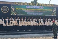 Mahasiswa PPG UMPWR mengikuti Diklat Penguatan Wawasan Kebangsaan dan Bela Negara di Dodik Bela Negara Rindam IV Diponegoro.