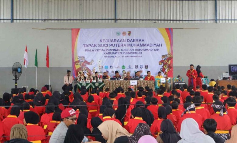 Pembukaan Kejurda Tapak Suci Purworejo 2026 dihadiri jajaran pimpinan PDM dan ratusan pesilat