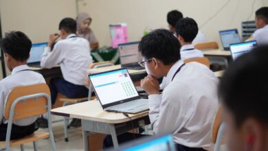 Suasana Ujian Digital Paperless ATS Ganjil Siswa SMP UMP Purwokerto