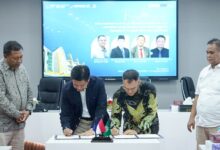 Penandatanganan MoU hilirisasi riset UMP bersama PT Cosmotech Multi Mandiri oleh Rektor Prof Jebul Suroso di Purwokerto.