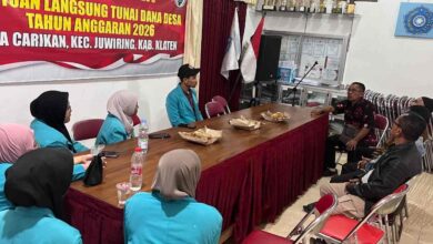 Tim PPK Ormawa IMM FKIP UMS menggelar Focus Group Discussion (FGD) bersama warga dan tokoh masyarakat Desa Carikan Klaten.