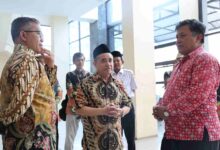 Ketua PWM Jawa Tengah KH Tafsir bersama Ketua PDM Kota Salatiga Prof Sa'adi saat meninjau venue Musywil Muhammadiyah dan 'Aisyiyah Jateng 2027 di Salatiga.