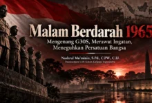 Feature image artikel Malam Berdarah 1965 tentang G30S, tragedi Lubang Buaya, Pahlawan Revolusi, dan persatuan bangsa.