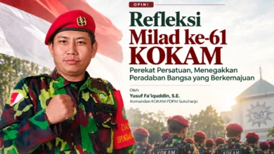 Yusuf Fa'iquddin mengenakan seragam KOKAM untuk feature image opini Refleksi Milad ke-61 KOKAM.