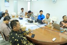 Pertemuan DRPPS UMS bersama mitra industri RS AR Fachruddin, CV Arbain, dan PT LKPI membahas Hackathon Kesehatan UMS 2026.