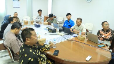 Pertemuan DRPPS UMS bersama mitra industri RS AR Fachruddin, CV Arbain, dan PT LKPI membahas Hackathon Kesehatan UMS 2026.