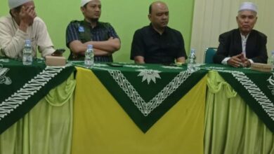 Jajaran pengurus PCM Jogonalan Klaten sedang mengikuti rapat persiapan menyambut Milad Muhammadiyah ke 114.