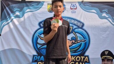 Garis Lintang Katulistiwa siswa SMP Mutual Kota Magelang memegang tiga medali Kejurprov Piala Wali Kota Pekalongan 2026
