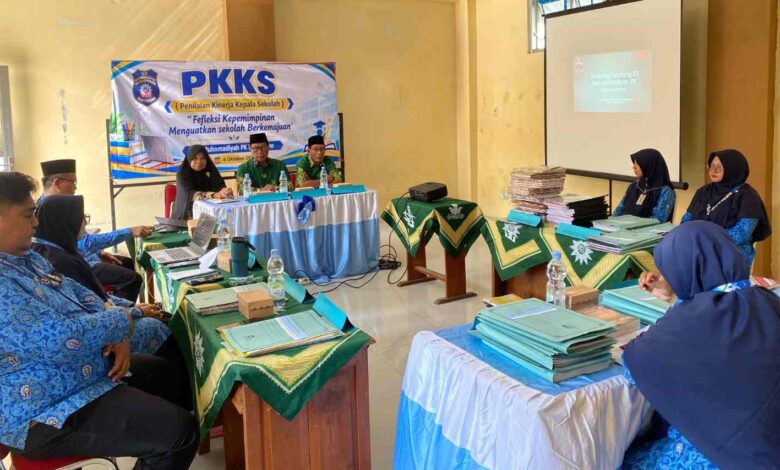 Tim PKKS PCM Banyudono melakukan penilaian kinerja kepala sekolah di SD Muhammadiyah PK Banyudono