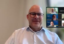 Tangkapan layar Zoom Meeting penjajakan kerja sama kerja nakes di Jerman antara UMS dan ITPC Hamburg.