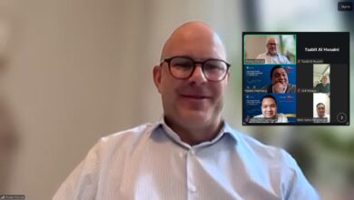 Tangkapan layar Zoom Meeting penjajakan kerja sama kerja nakes di Jerman antara UMS dan ITPC Hamburg.