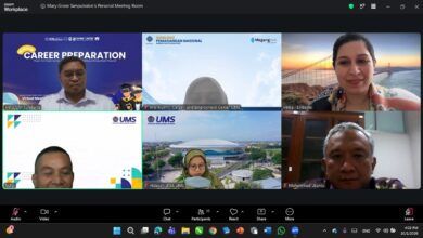 Tampilan rapat daring via Zoom antara pimpinan UMS dengan perwakilan LinkedIn dalam rangka penjajakan kolaborasi pengembangan karier alumni.