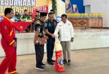 Pembukaan Kejurkab Pencak Silat Tapak Suci Jepara 2026 secara simbolis di Gedung Dakwah Umar Hasyim Nalumsari