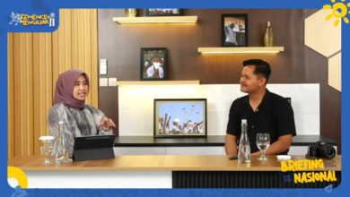 Muhammad Arfian Hariz guru SD Muhammadiyah Parakan saat menjadi narasumber Briefing Nasional Kemenkeu Mengajar ke-11.