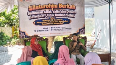 Manajer Eksekutif PWM Jateng Ikhwanushoffa mengisi kajian edukasi ZISWAF Lazismu di Rumah Sehat Aisyiyah Kota Semarang.