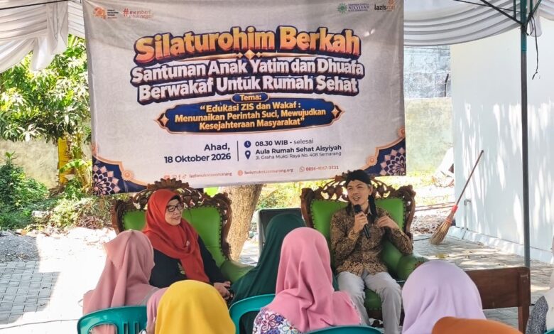 Manajer Eksekutif PWM Jateng Ikhwanushoffa mengisi kajian edukasi ZISWAF Lazismu di Rumah Sehat Aisyiyah Kota Semarang.