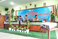 Suasana rapat koordinasi pimpinan sekolah Muhammadiyah dan Majelis Dikdasmen PNF se-Karanggede dalam persiapan Silaturahmi Akbar FGM.