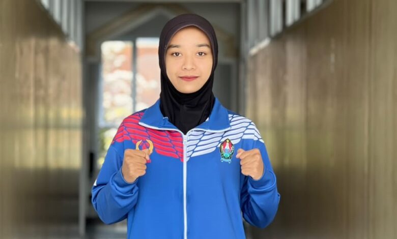 Siska Ayu Valentina atlet Muaythai AKMT Temanggung bersiap berlaga di PORPROV XVII Jateng 2026