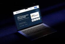 Tampilan situs resmi UMS Health Innovation Hackathon 2026 di layar laptop