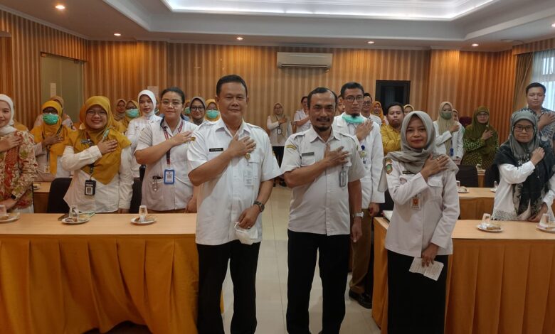 Perwakilan RS UMS A.R. Fachrudin dan nakes fasyankes Surakarta saat ikuti pelatihan penanganan ISPA pada anak bersama Dinkes Surakarta.