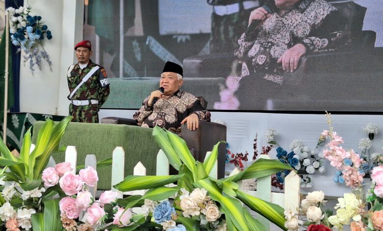 Prof Din Syamsuddin di Jepara menyampaikan tausiyah Pengajian Akbar Muhammadiyah Bangsri