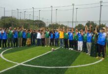 Laga persahabatan minisoccer antara PDM Pemalang dan PCNU Pemalang merayakan pembukaan Milad ke-114 Muhammadiyah.