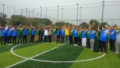 Laga persahabatan minisoccer antara PDM Pemalang dan PCNU Pemalang merayakan pembukaan Milad ke-114 Muhammadiyah.