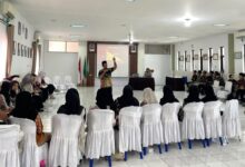 Suasana pemaparan materi dalam kegiatan Baitul Arqam AKMT Purna Studi di Aula Kampus C AKMT Temanggung