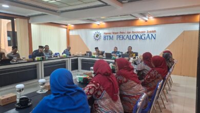 Suasana pertemuan KSPPS BTM Pekalongan bersama jajaran PDM dan PDA Kota Bandung dalam agenda kerja sama pendidikan dan keuangan syariah.